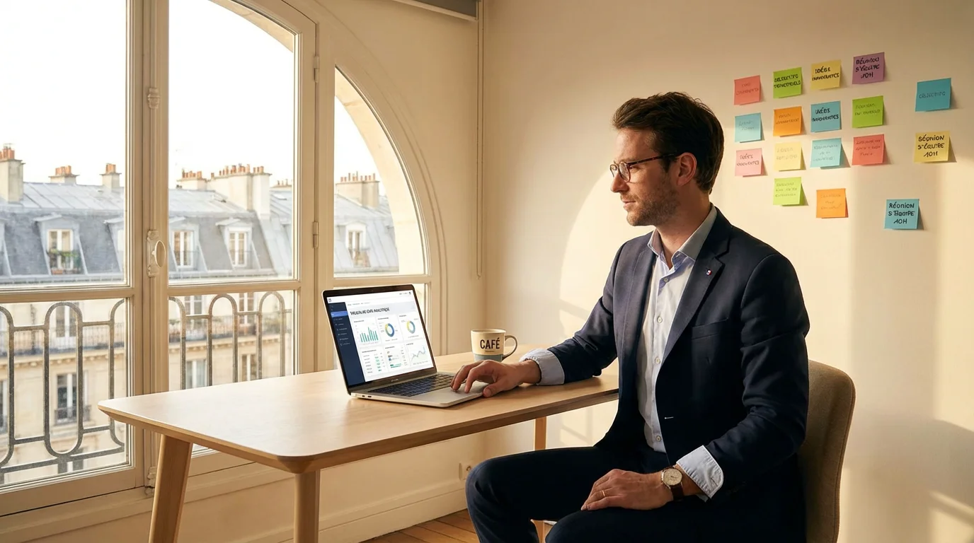 Fondateur créant un SaaS avec un outil IA en 2026