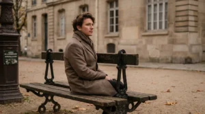 Personne assise dans un parc calme en train de réfléchir, illustrant l'introspection de soi