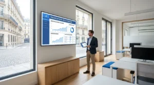 Dashboard SEO automatisé montrant la croissance du trafic organique en 2026