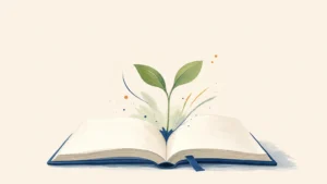 Une pousse symbolise le développement d’un projet entrepreneurial